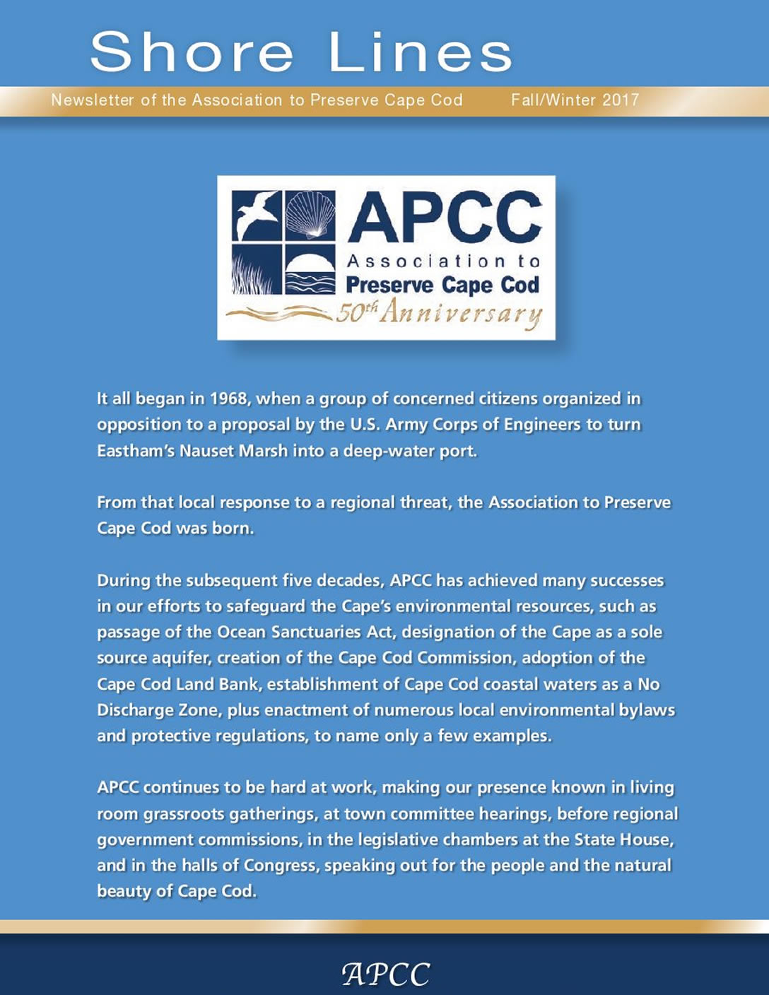 Fall/Winter 2017 APCC Newsletter