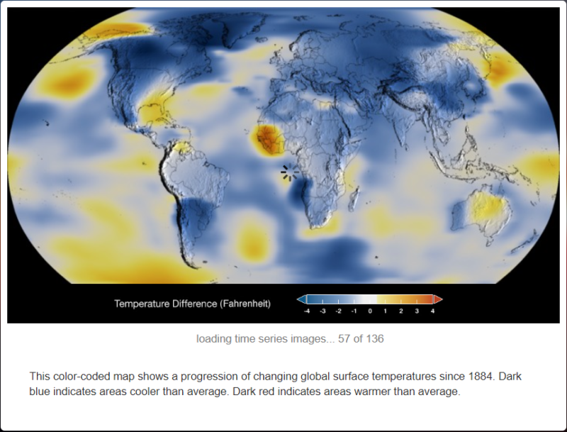 Global Temperature Rise Visualization