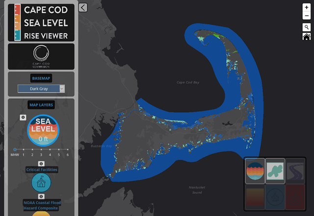 Cape Cod Sea Level Rise Viewer